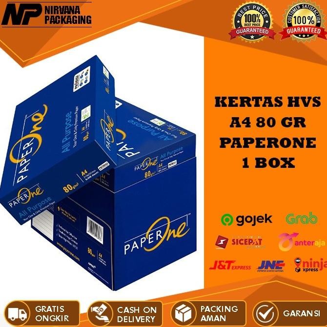 

TERLARIS - [GOJEK/GRAB] KERTAS HVS A4 PAPERONE 80GR PAPER ONE PRINT FOTOCOPY