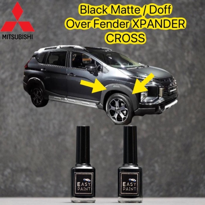 CAT OLES BLACK DOFF MATTE MITSUBISHI XPANDER CROSS HITAM KULIT JERUK