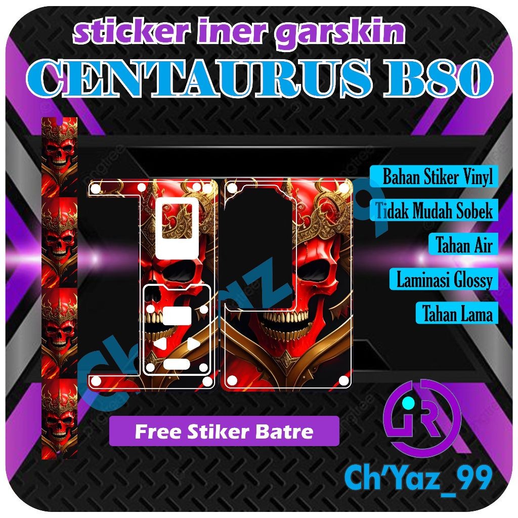 

*Premium Quality* Chyaz99 B80 Iner Glossy Laminasi 6 Garskin Custom Stiker Maxdecal Bkn Case COD