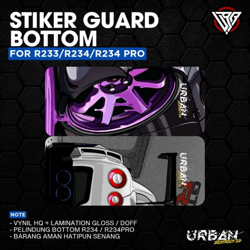 

*Premium Quality* Stiker Pack Bottom Guard R Series 234 233 150 By Urban District G4 Garskin Custom Stiker Maxdecal Bkn Case COD