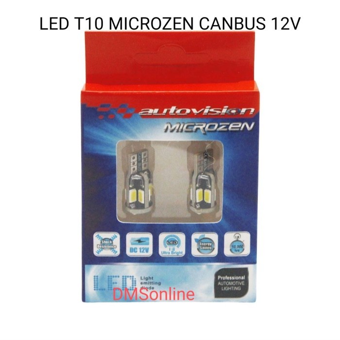 LED SENJA T10 WHITE AUTOVISION, LED T10 MOBIL MOTOR AUTOVISION