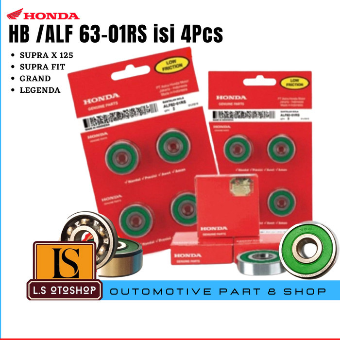 4PCS BEARING 6301 LAHER RODA DEPAN BELAKANG SUPRA X FIT 125 GRAND