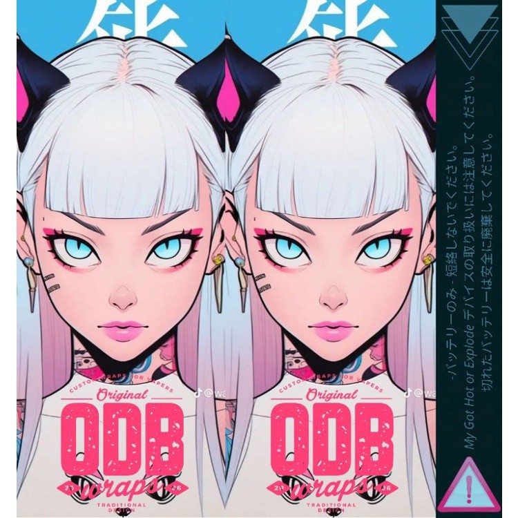 

*Premium Quality* Stiker Wrap Baterai 18650 Odb X Waifu Volume 5 Colour 11 Garskin Custom Stiker Maxdecal Bkn Case COD