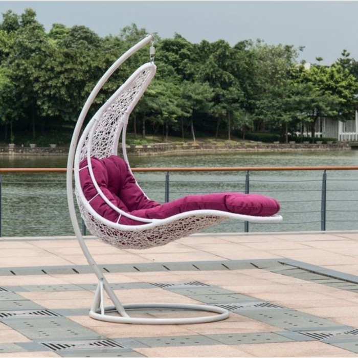 Ayunan selonjor outdoor/indoor rotan sintesis kursi ayun santai
