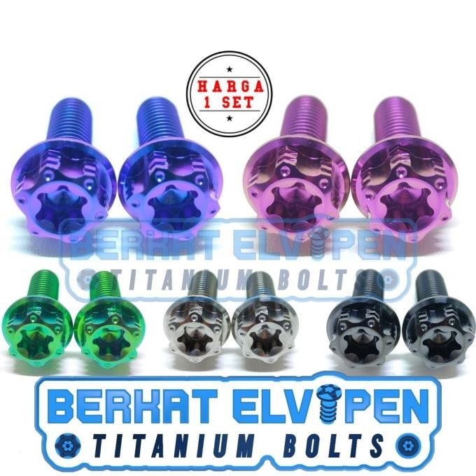 baut titanium gear head tutup oli gardan beat scoopy genio vario 110 - silver 