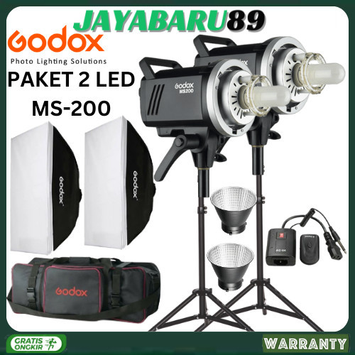 LAMPU STUDIO GODOX MS 200 VIDEO LIGHTING
