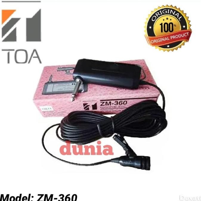 MIC KABEL TOA ZM 360 CLIP ON