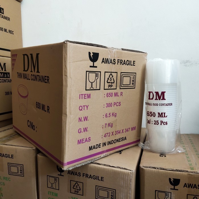 NEW THINWALL DM MANGKOK TINGGI 650 ML R - 650ML R TINGGI - 300 SET