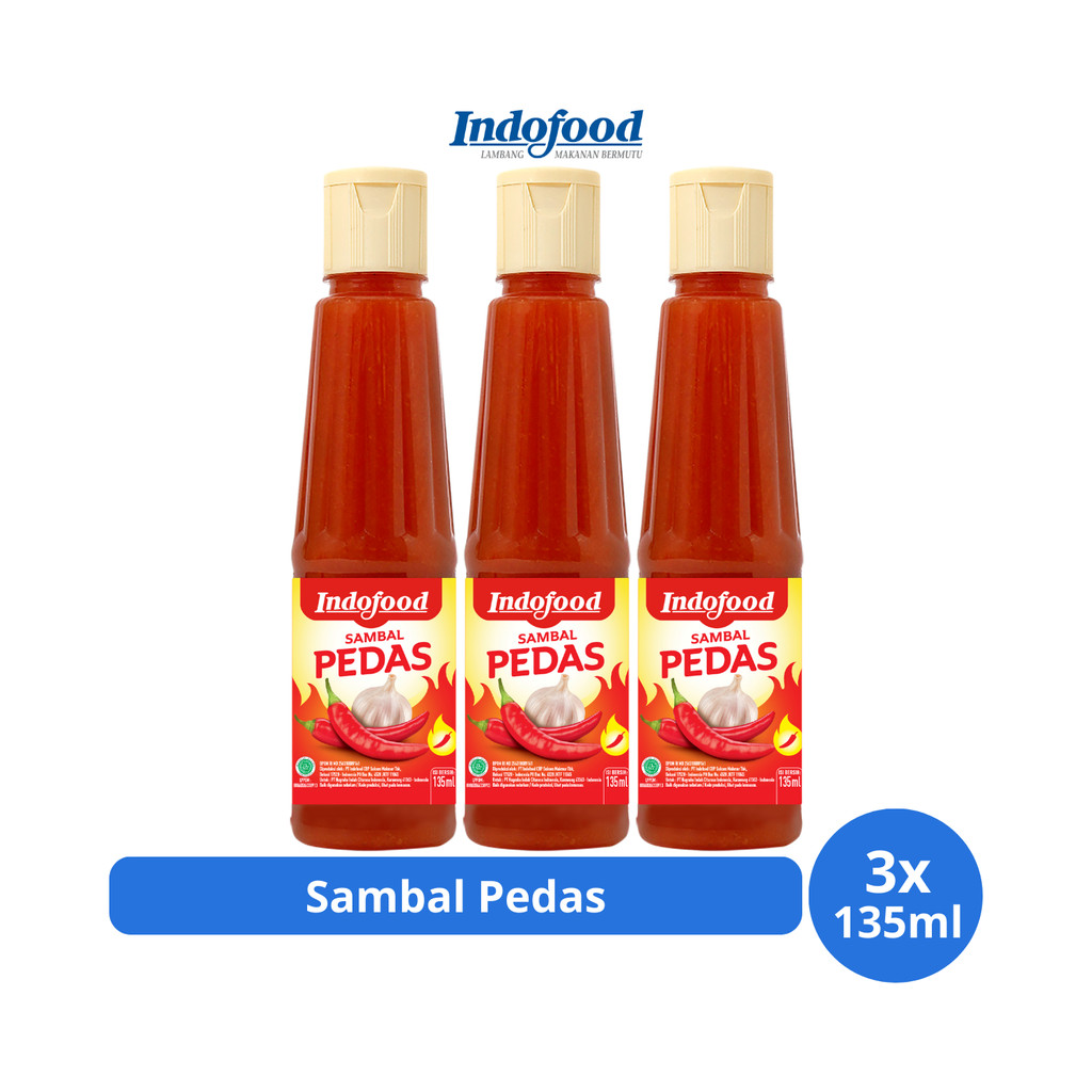 

Indofood Sambal Pedas 135ml x 3 pcs