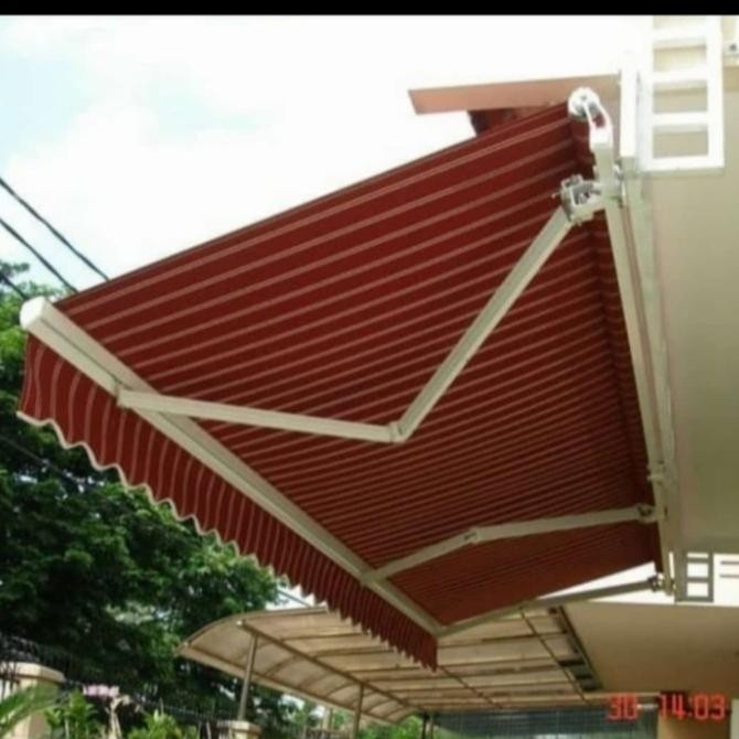 CANOPY GULUNG /AWNING GULUNG 3X4.5 ORIGINAL DAN TERPERCAYA