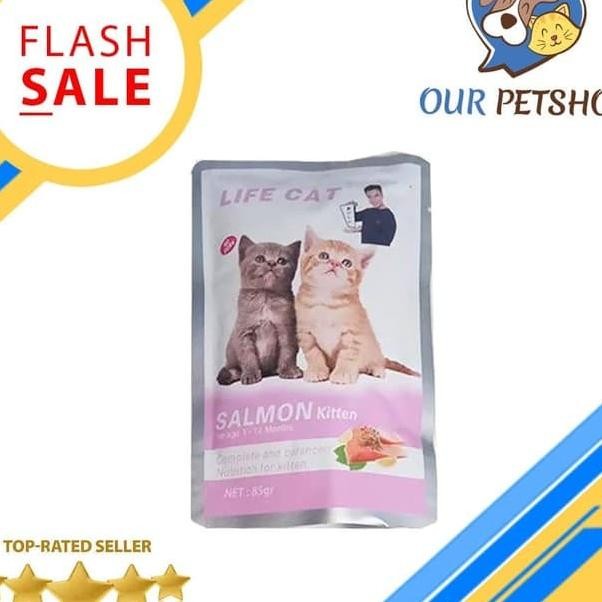 Makanan Kucing Basah Wet Food Life Cat All Variant 85Gr - Per Box