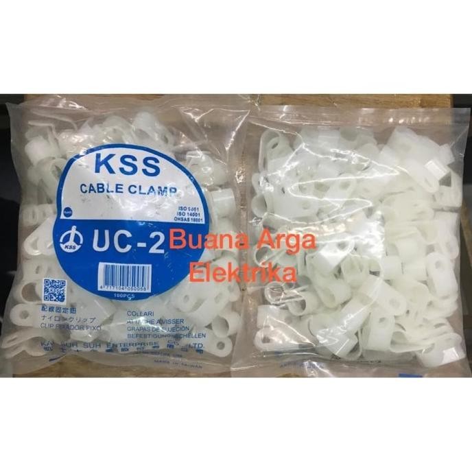 

Cable Clamp UC 2/ KSS ORIGINAL/ 100pcs Putih