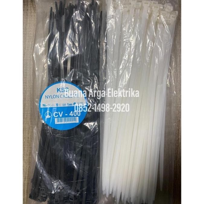 

Kabel Ties 400 x 4.8 Warna Putih/Hitam @100pcs