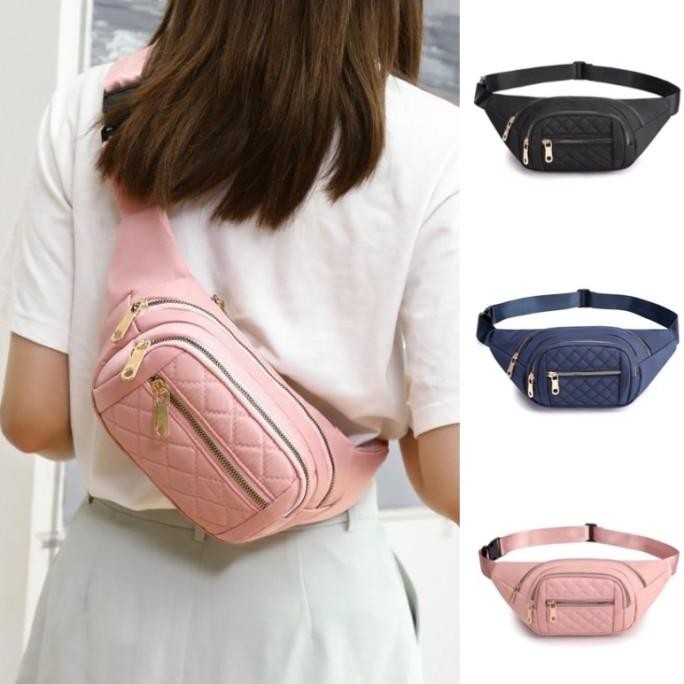 TAS PINGGANG WANITA IMPORT WAISTBAG ANTI AIR SELEMPANG SLINGBAG SHOULDER BAG WAISTBAG SLING BAG TAS 