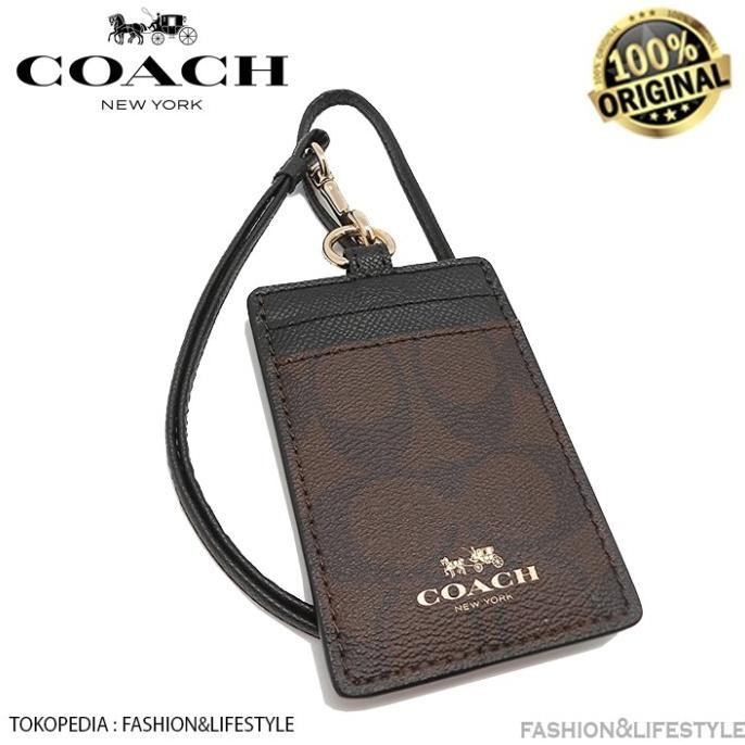 

BEBAS ONGKIR - Id Lanyard C In Signature Canvas Mahogany Black - 100% Original