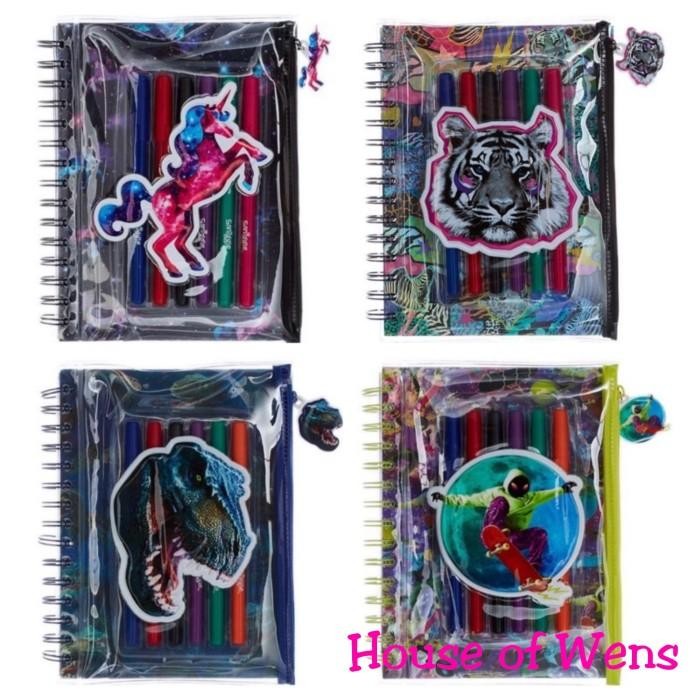 

Smiggle Galaxy A5 Notebook And Markers Original