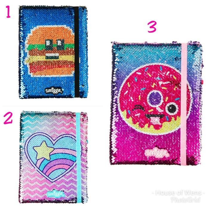 

Smiggle Reversible Sequin A5 Notebook - Buku Smiggle