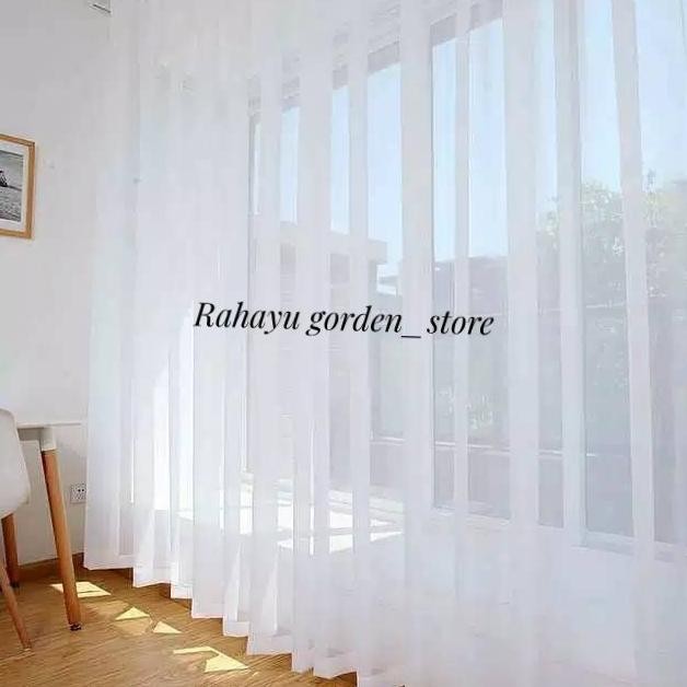 VITRASE GORDEN POLOS PUTIH L 200 X T 250 GORDEN VITRASE PUTIH POLOS