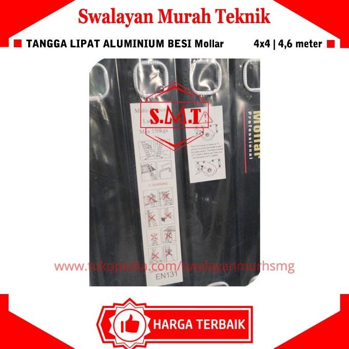 Tangga Aluminium Lipat 4,6 Meter Tangga Multi Purpose Aluminium 4,6 M