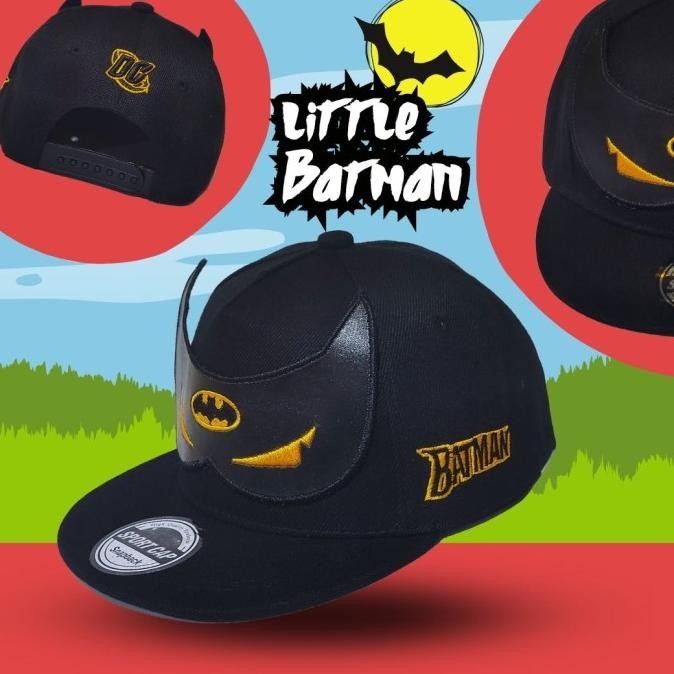 TOPI ANAK SNAPBACK IMPORT LITTLE BATMAN & MONSTER