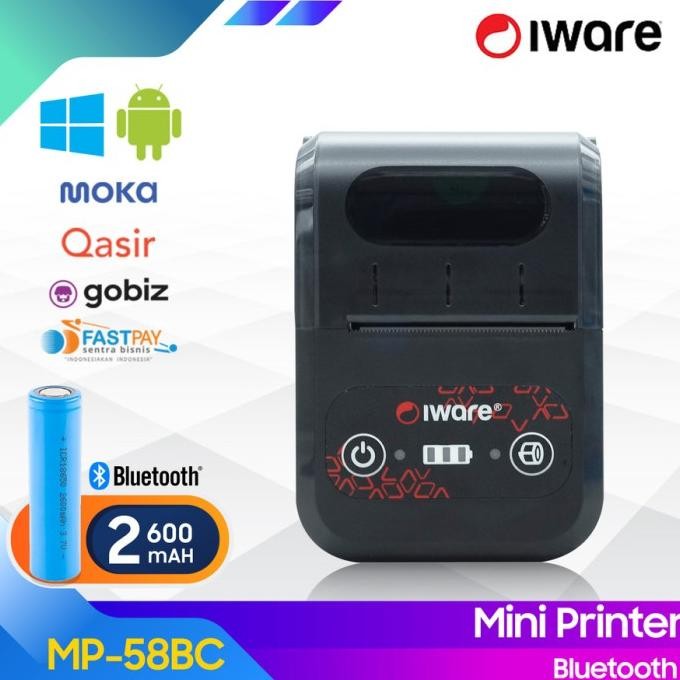 PRINTER BLUETOOTH MINI KASIR THERMAL 58MM IWARE MP-58BC