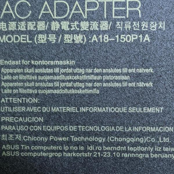 Adaptor Charger Tuf Gang A15 A18-150P1A 20V 7.5A 150W