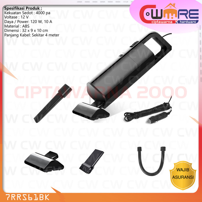 terlaris Vacuum Vacum Cleaner Penyedot Debu Mobil 12V 120W - AKS-8001 CS273