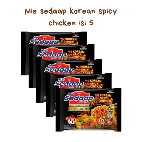 

Mie sedaap korean spicy chicken isi 5