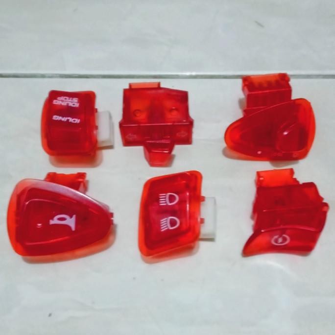 Original Saklar kenop lampu transparan set motor Honda Beat fi Vario 125 old