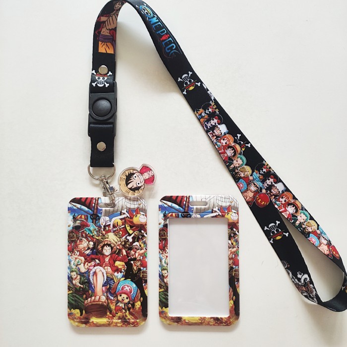 

Sale Id Card Holder Name Tag Lanyard / Kalung Wadah Kartu Anime One Piece 2