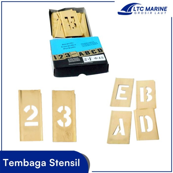 

Tembaga Stensil Brass Stencil Letter Figure Adjustable Impa 613133-60