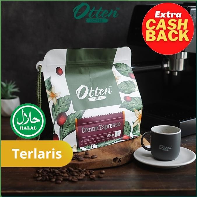 

Kopi Otten Coffee Crema Espresso 500 Gram | Biji / Bubuk Kopi Espresso Blend