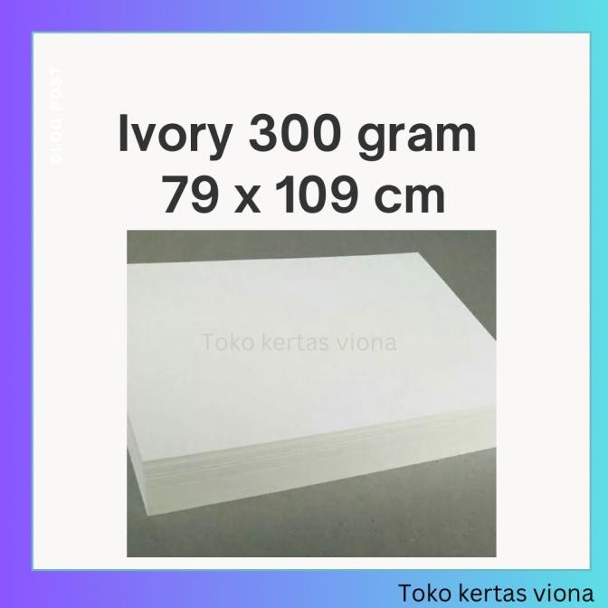 Terbaru Kertas Ivory (food Grade) 300 gram A4/F4/Df/A3/A3+/plano
