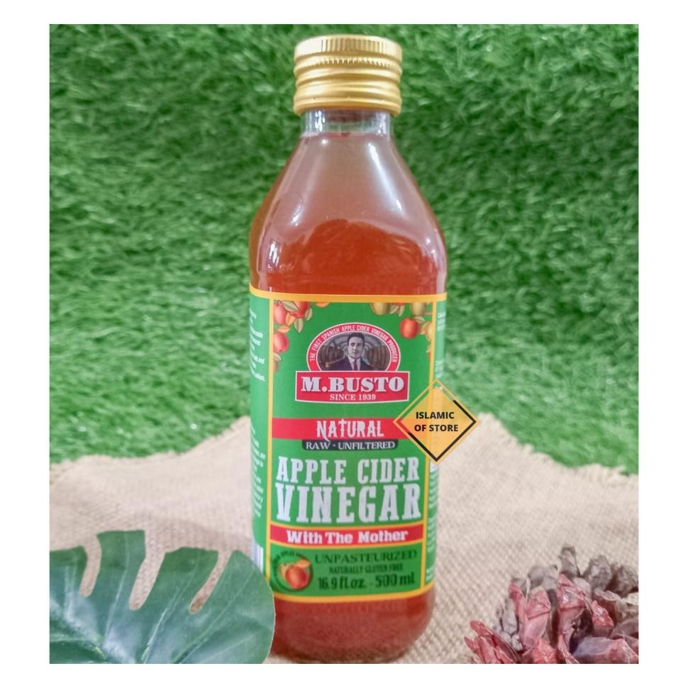 

Cuka Apel Organik M Busto Cider Vinegar Halal 500 Ml