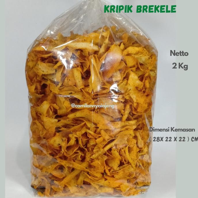 

Keripik Singkong Brekele Rasa Pedas Manis Daun Jeruk Khas Kebumen