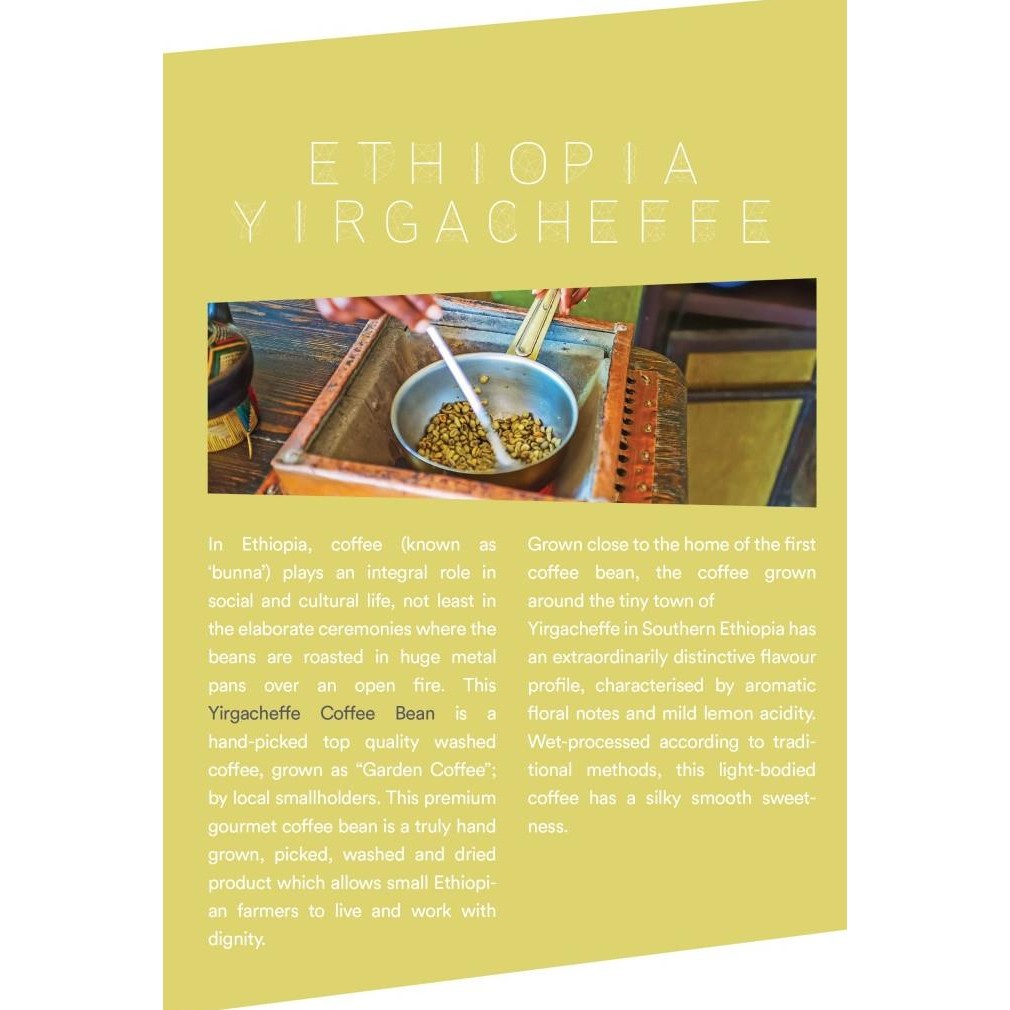 

Green Bean Arabica Ethiopia Yirgacheffee 1Kg | Biji Kopi Mentah