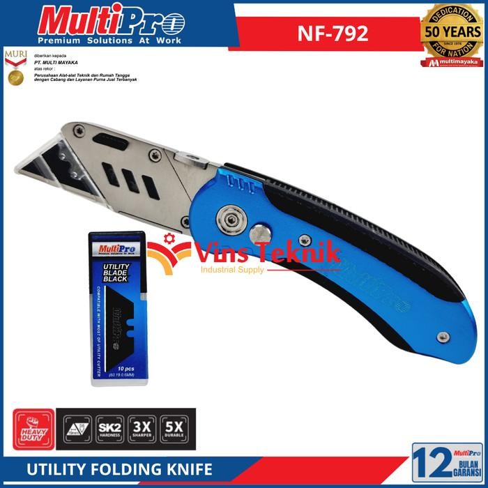 

Utility Folding Knife Nf-792 Multipro Nf792 Cuter Lipat Heavy Duty