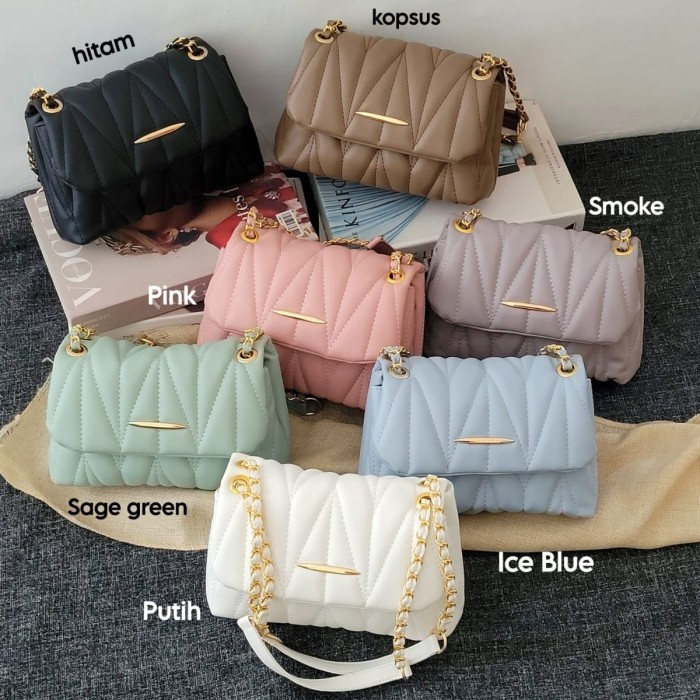 PROMO! Alexa Slingbag Tas Selempang Wanita Simple - Sage Green