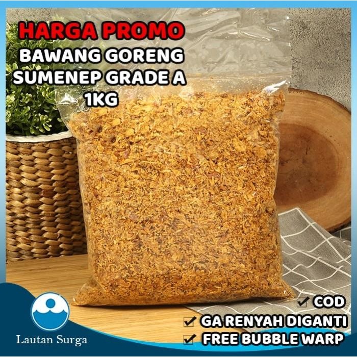 Bawang Goreng Sumenep 1 Kg Bawang Merah Goreng Brambang Goreng Bagor