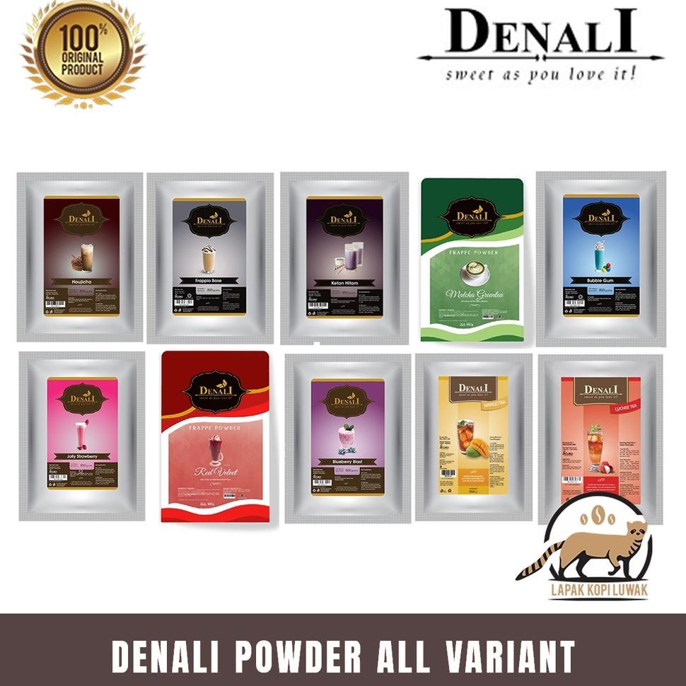 

Denali Powder All Variant - Red Veet, Matcha, Cocoa , Taro, Dark Cocoa, Avocado