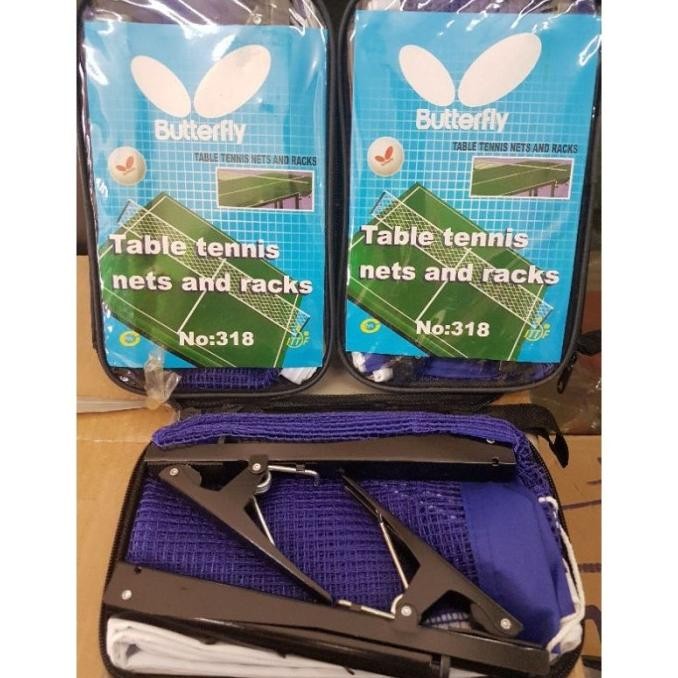 Siap Kirim Net pingpong Butterfly Net tiang pingpong Net tenis meja 1 set