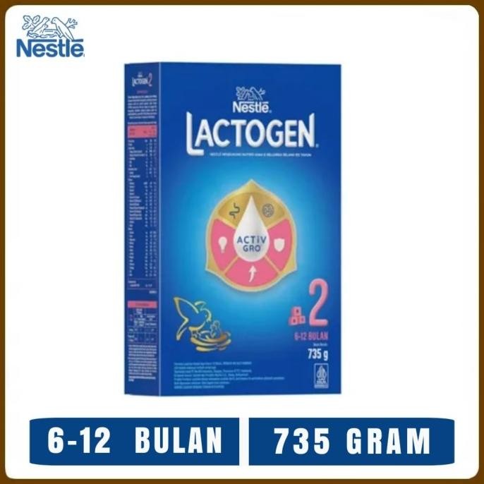 Lactogen 2 735 Gram Susu Lactogen Nestle 6-12 Bulan Susu Bayi Formula VIP