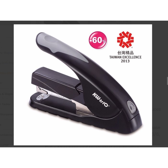 

Kw-Trio Stapler 5818,JEKREK 40 hal tanpa tenaga!GRATIS stapler remover