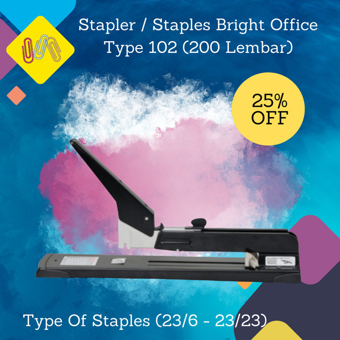 

STAPLER BRIGHT OFFICE / STEPLES SERIES TYPE 102