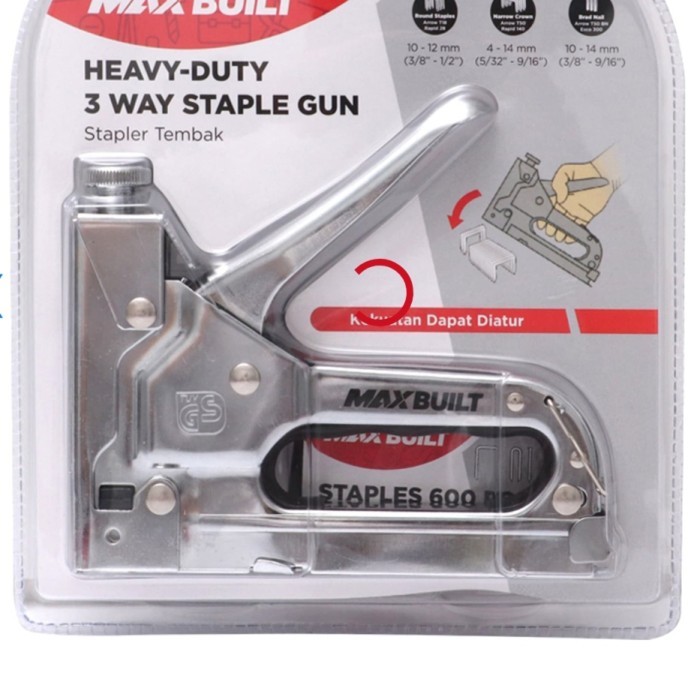 

Stapler Tembak Krisbow Heavy Duty Staple Gun