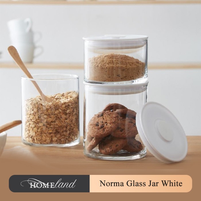 

Ocean Norma Jar White / Toples Kaca Toples Bumbu White