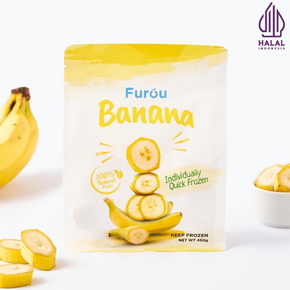 

Furou Frozen Banana (Iqf) | Buah Pisang Beku | 450 Gram