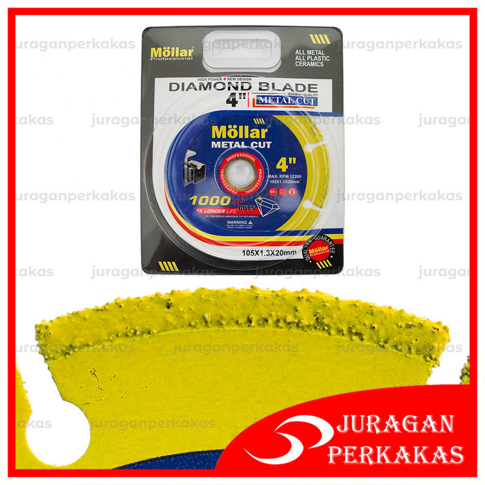MOLLAR YELLOW MATA GERINDA POTONG BESI KERAMIK GRANIT DIAMOND WHEEL