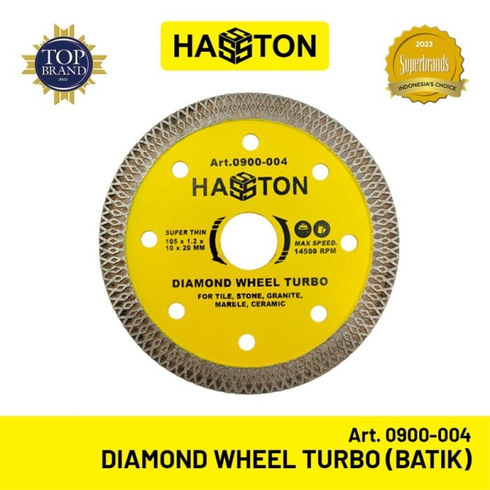 Hasston Prohex Diamond Wheel Turbo Mata Pisau Potong Granit Turbo 4"