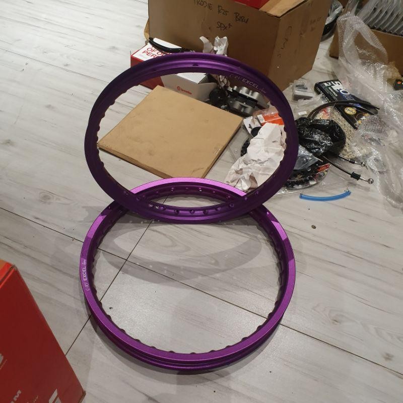 Terbaru Velg Aloy Crv Exel Japan 17 X 140 Dan 18 X 160 Exel Purple Ungu 1Set